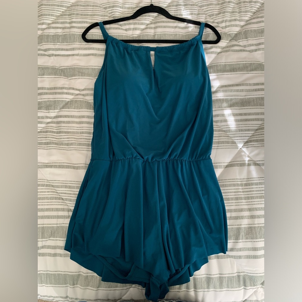 Teal One-Piece Swimsuit, size L (12/14), never worn